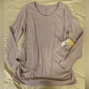 NWT - Paisley Sky Long Sleeve Maternity Top in Lilac - Size L